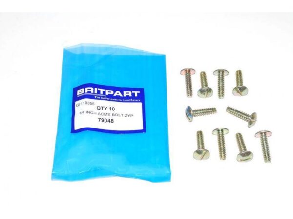 1/4" x 1" - Bolt - For Land Rover Transfer Lever Boot and Floor Plate (Priced Individually)