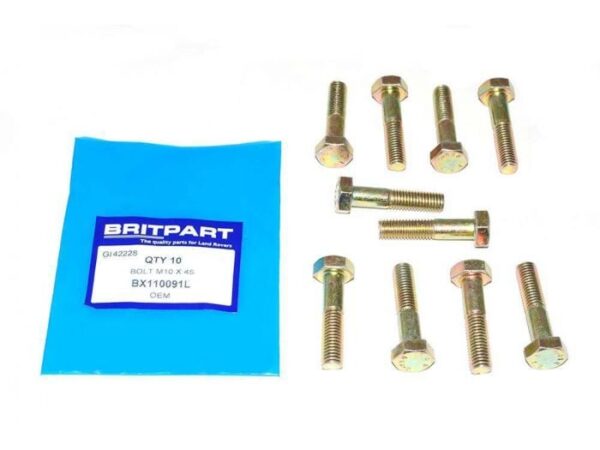 A Frame Chassis Bracket Bolt for Land Rover Defender, Discovery 1 and Range Rover Classic - M10 x 45 - Priced Individually