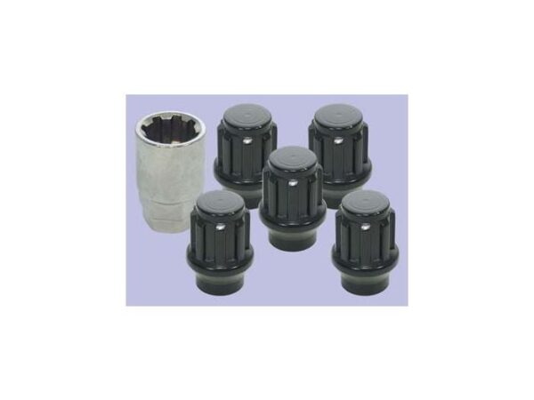 Locking Wheel Nut Kit Black Only(5)
