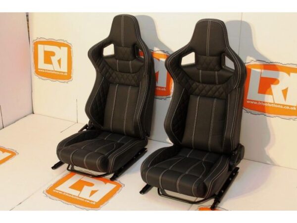 LRI OEM Leather Heated Front Corbeau Low Base Seats for LAND ROVER DEFENDER