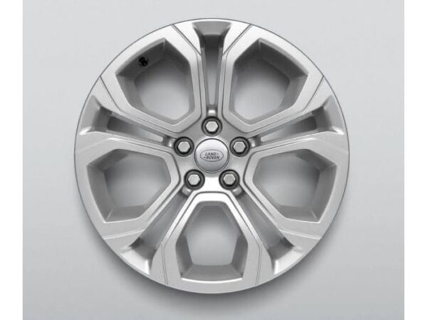 Range Rover Evoque Alloy Wheel - 18" x 8 - 5 Split Spoke Style 5075 - In Silver Sparkle Finish - Genuine Land Rover